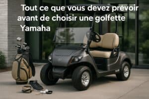Golfette Yamaha en plein usage