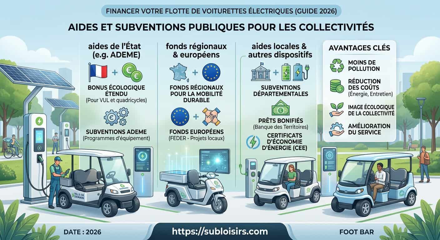 Schéma décisionnel des 5 étapes clés pour obtenir les aides publiques 2026 destinées aux flottes de voiturettes électriques en collectivité